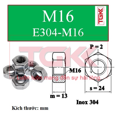 Đai ốc inox 304