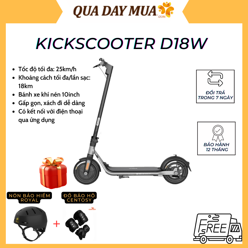 Xe điện mini Segway Ninebot Kickscooter D18W