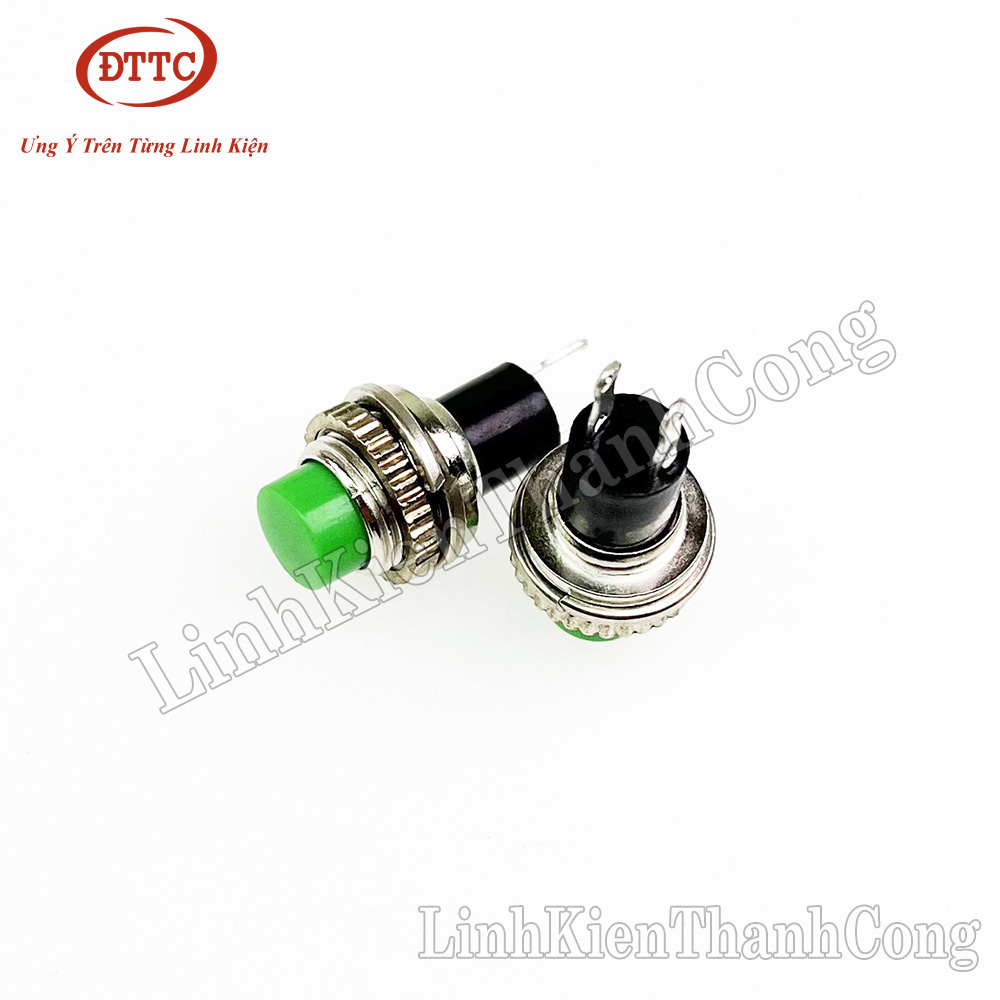 Nút Nhấn Nhả DS-314 10mm Xanh Lá, Màu Đỏ