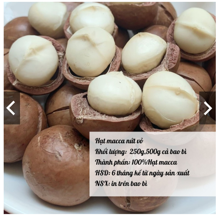 500g hạt mắc ca