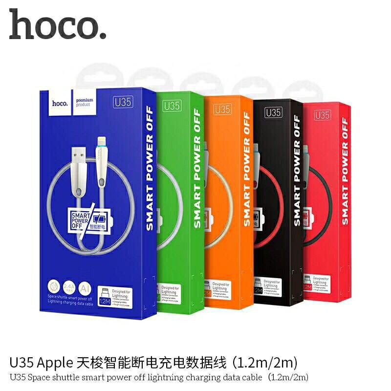 Dây Cáp Sạc Nhanh Tự Ngắt Iphone Hoco U35.