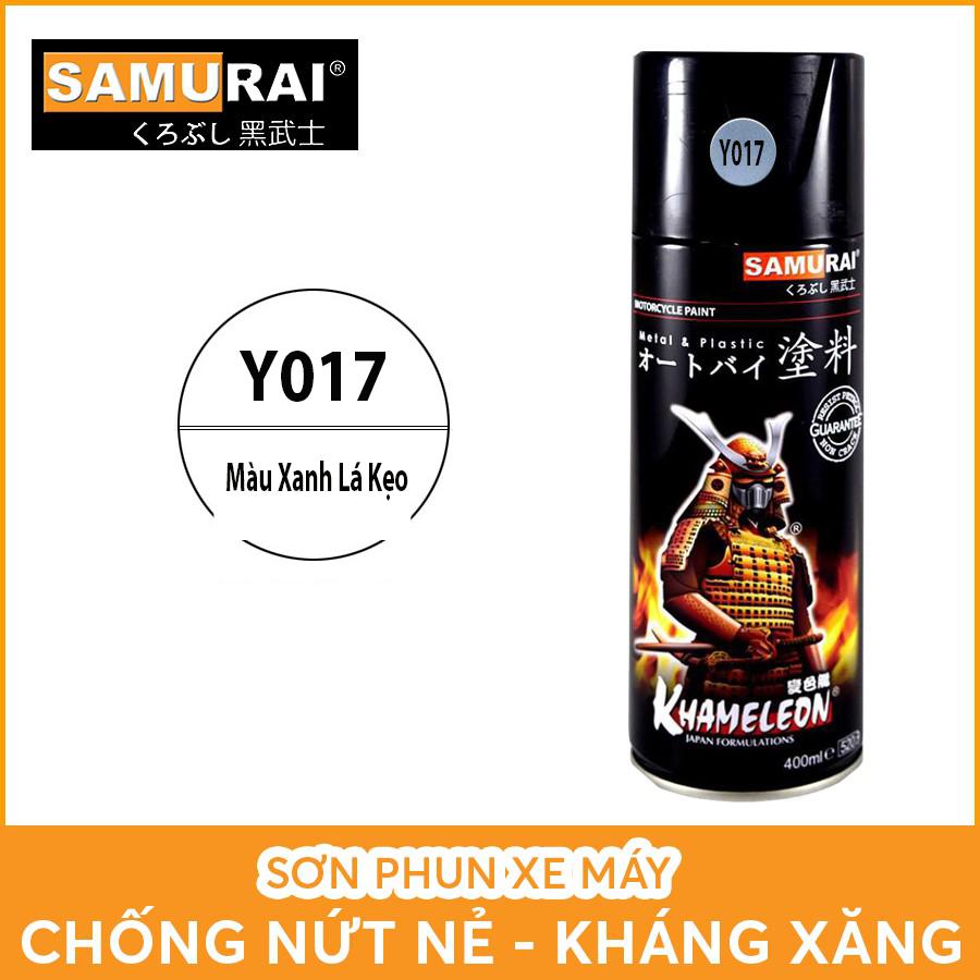 Sơn samurai xanh candy - Combo màu xanh Lục bảo Y017 sơn samurai