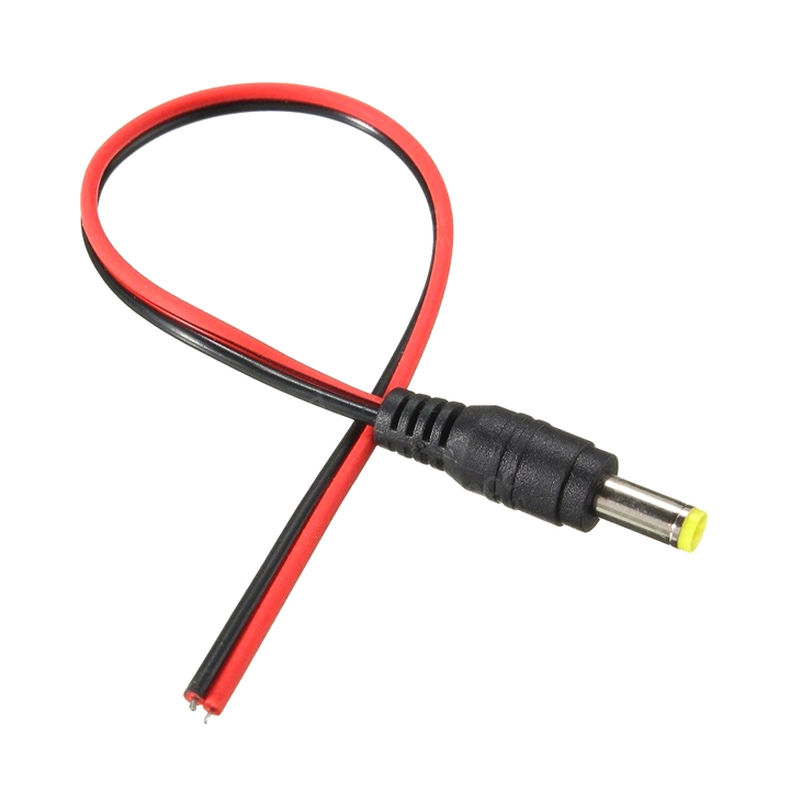 Dây Nối Nguồn DC Đực 5.5x2.1mm Lõi Dày 0.6mm