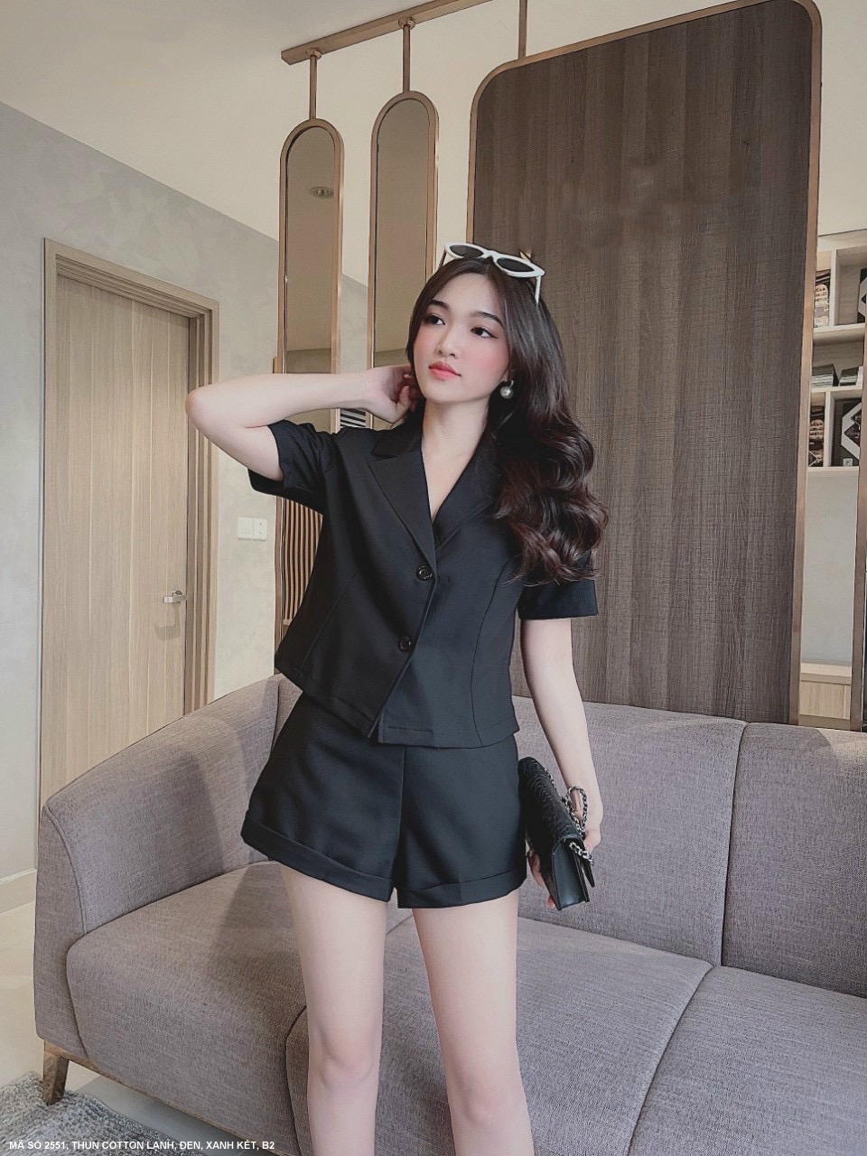 MyDu Shop | Set Bộ Cổ Vest MS 2551 – Thanh Lịch, Năng Động, Chuẩn Gu Nàng Xinh