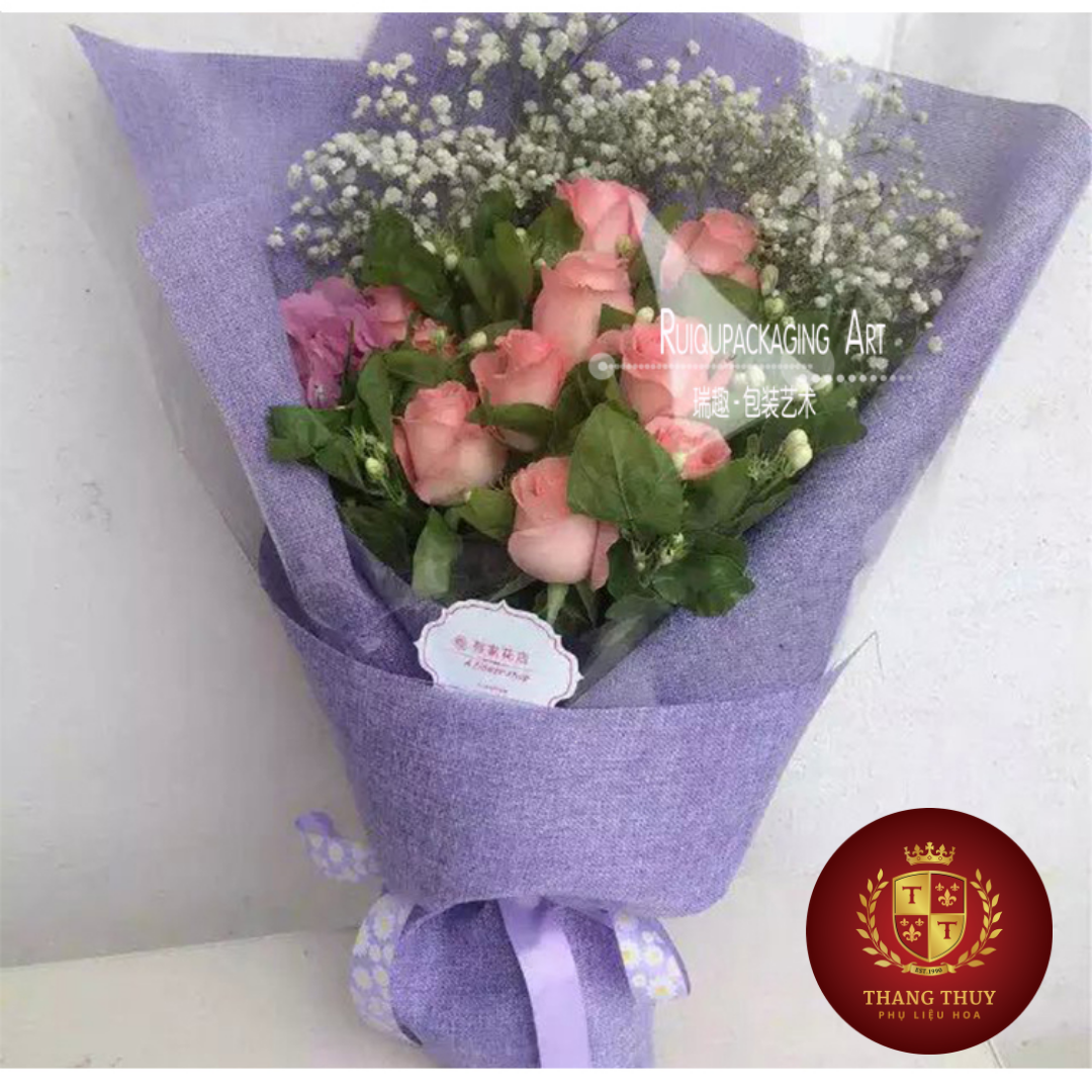 Giấy gói hoa lưới thô đũi