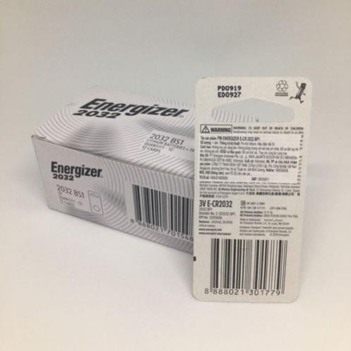 Pin Ltium 3V CR2032 Energizer vỉ 1 viên