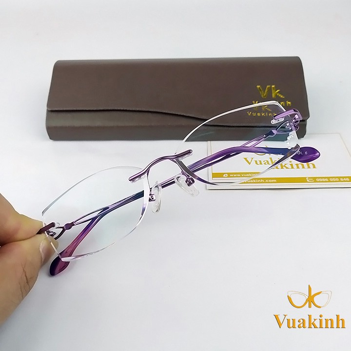 kính cận nữ không viền V300