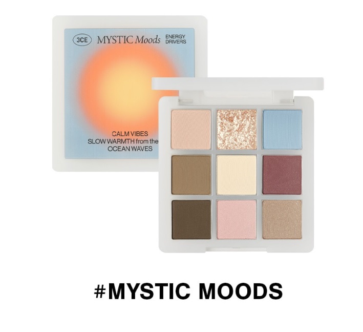 Phấn mắt 3ce multi eye color palette, màu mắt 9 ô có nhũ