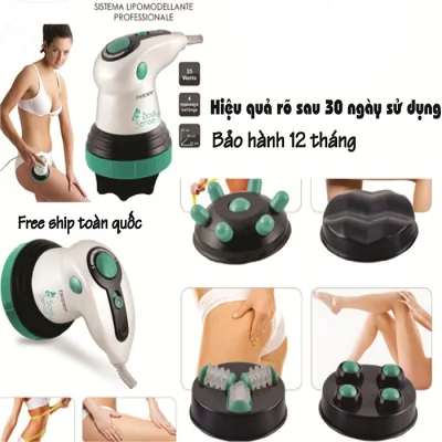 Máy Massage Cầm Tay Body Innovation - 4 Đầu Massage, 6 Cường Độ, Giảm Mỡ Hiệu Quả, Đánh Tan Mỡ Bụng - Bảo Hành 12 Tháng