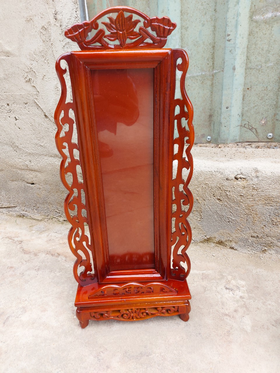 Bài Vị gỗ Hương ta để bàn thờ cực đẹp cao 48cm