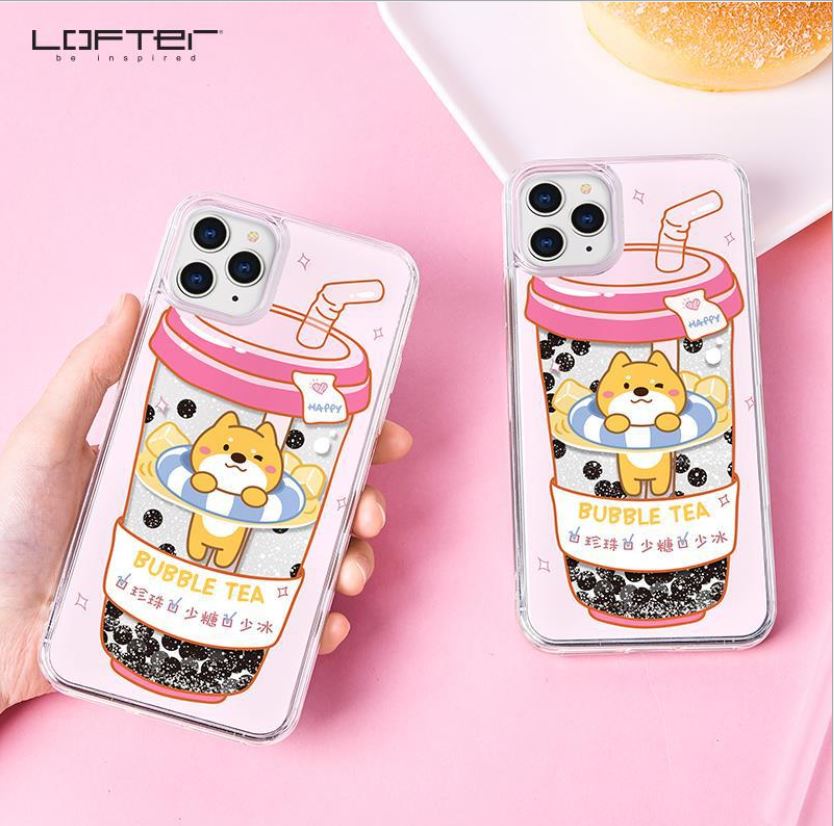 [HCM]Ốp lưng hình trà sữa 3D Cho Iphone 11