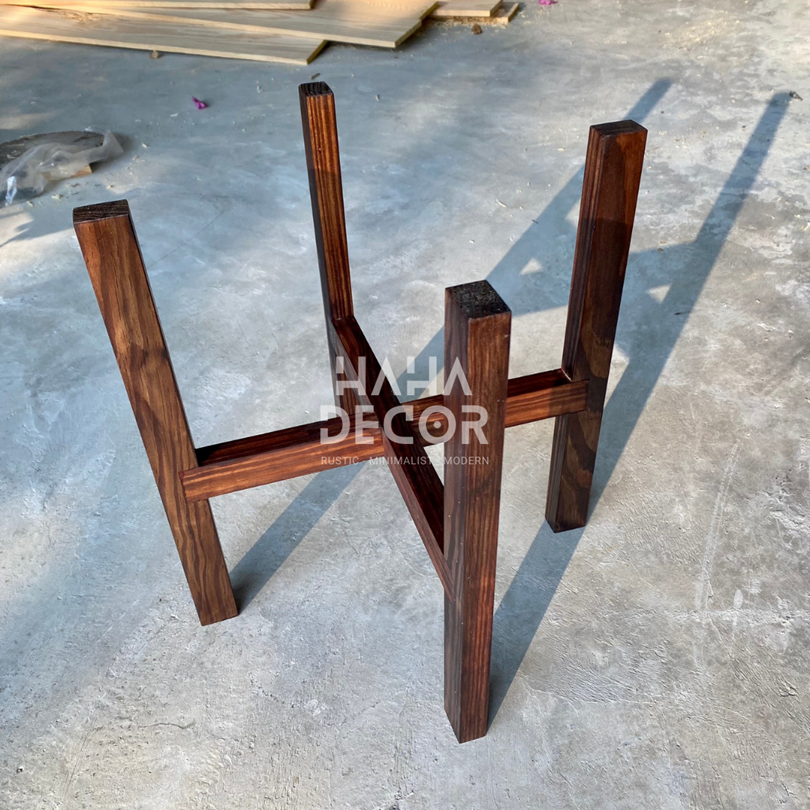 Chân Đế Gỗ đặt cây cảnh Kệ Gỗ Để Chậu Cây CCG01