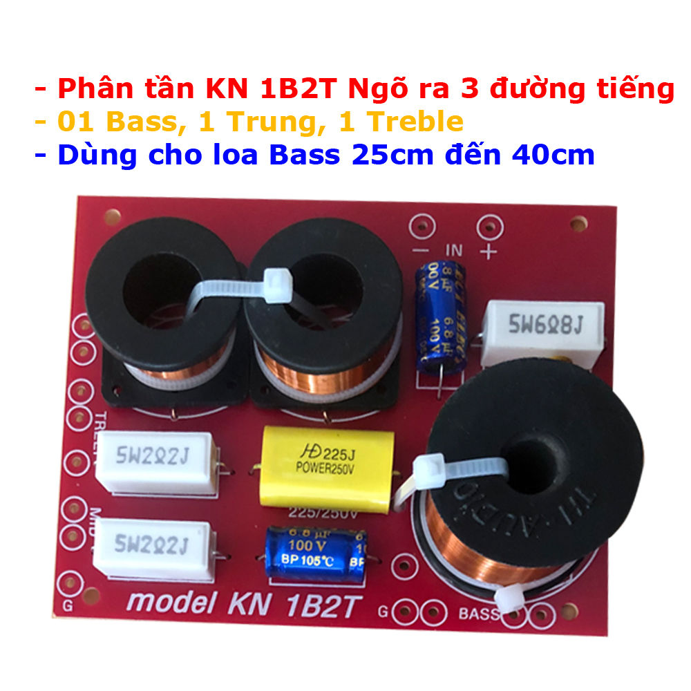 Combo 2 mạch phân tần bảo vệ loa ngõ ra 3 đường tiếng 1 Bass, 1 Trung và 1 Treble - KN 1B2T