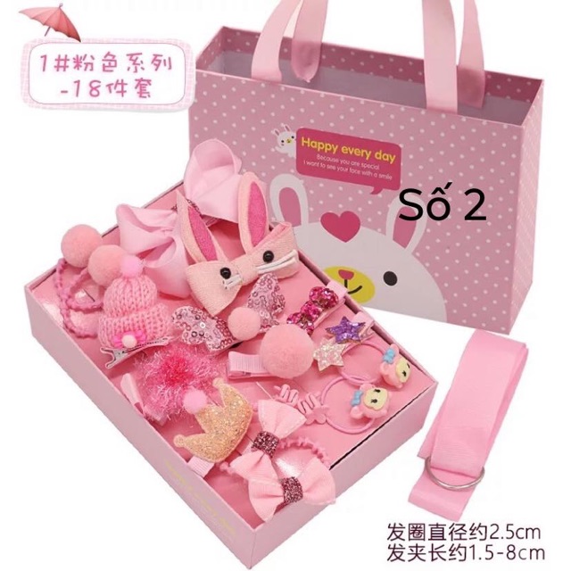 Bộ kẹp tóc 18 chi tiết cho bé