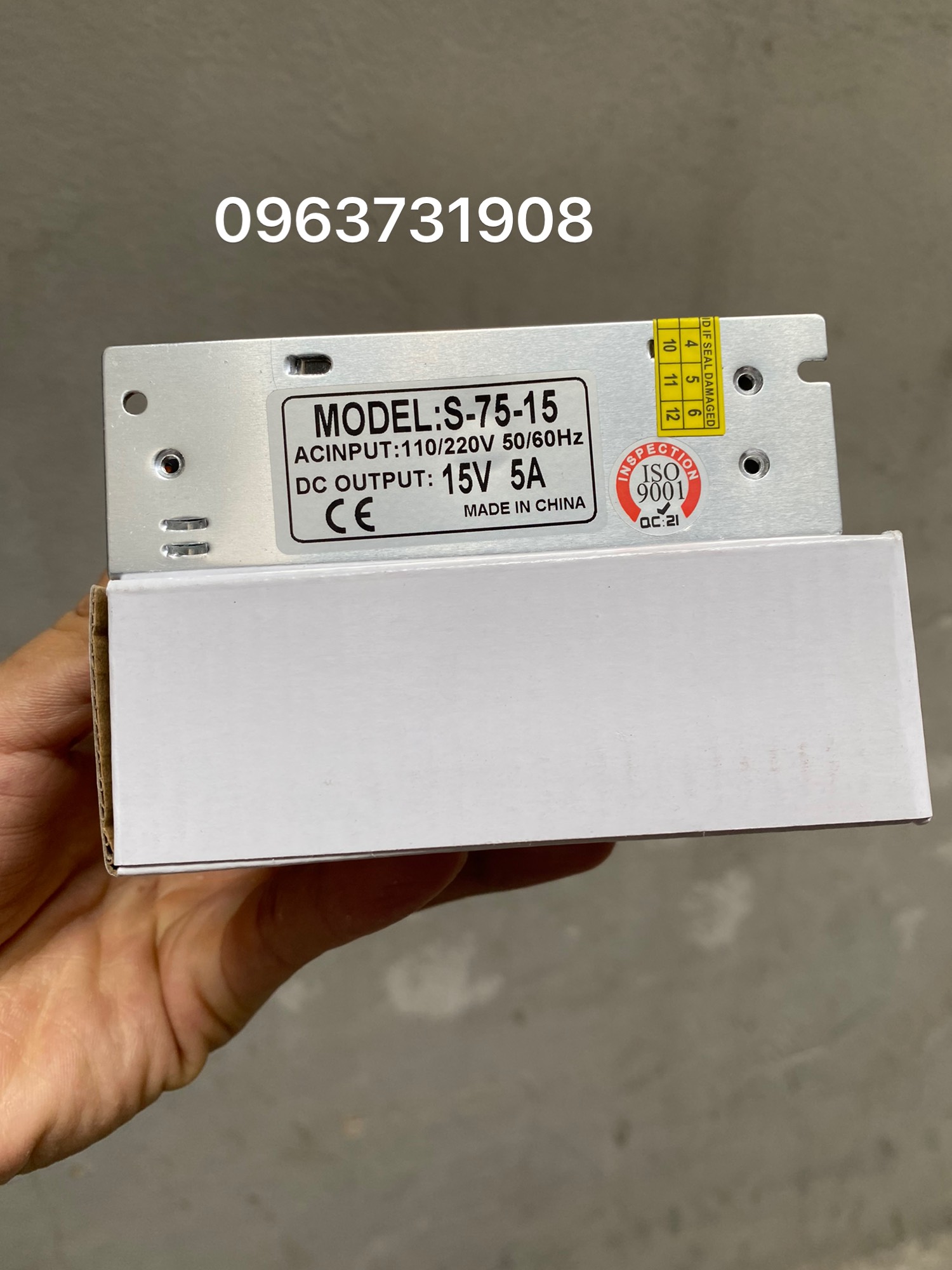 Nguồn tổ ong 15V-5A hàng cao cấp