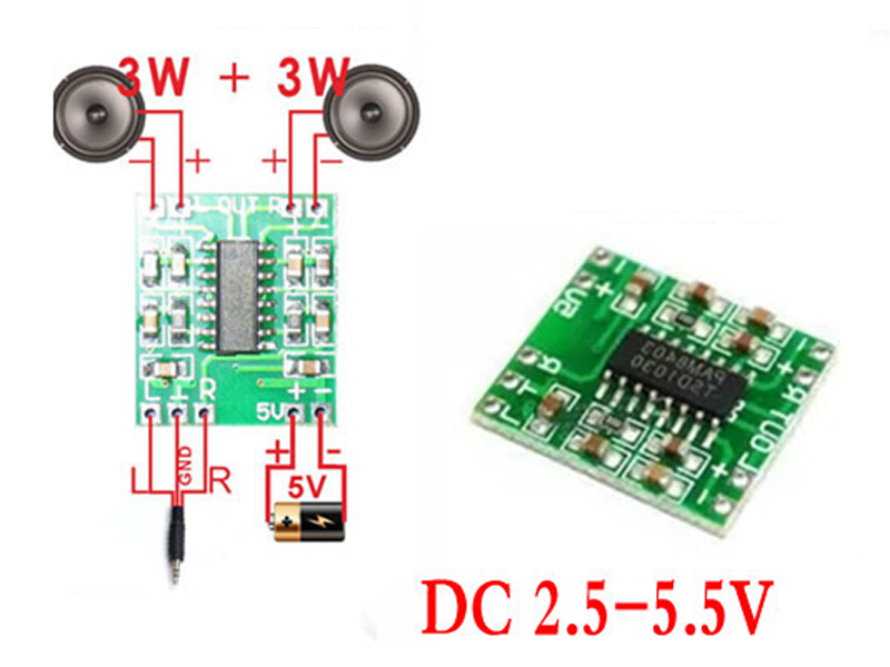 Mạch khuyếch đại 2x3W-3V PAM8403 2 cái
