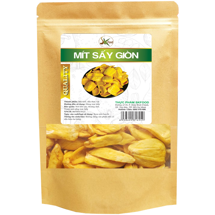 Mít sấy giòn bịch zip 100g SK FOOD