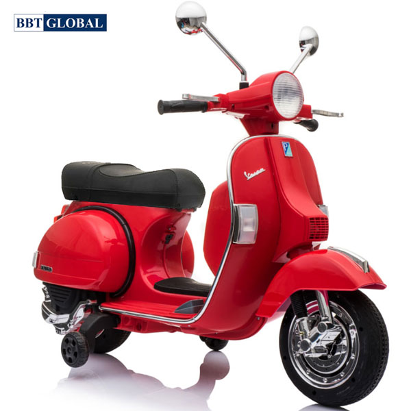 [FREESHIP HN, HCM + BH 2 năm] Xe máy điện trẻ em BBT GLOBAL bản quyền Vespa PX150 -TẶNG MŨ BH