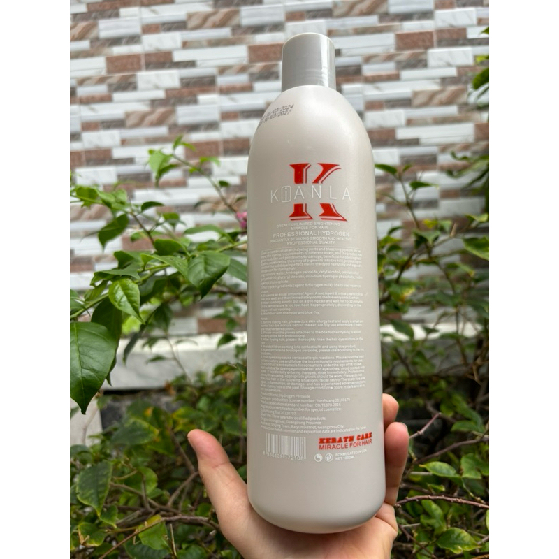 Oxy trợ nhuộm tóc KiANLA mùi bạc hà 1000.ml