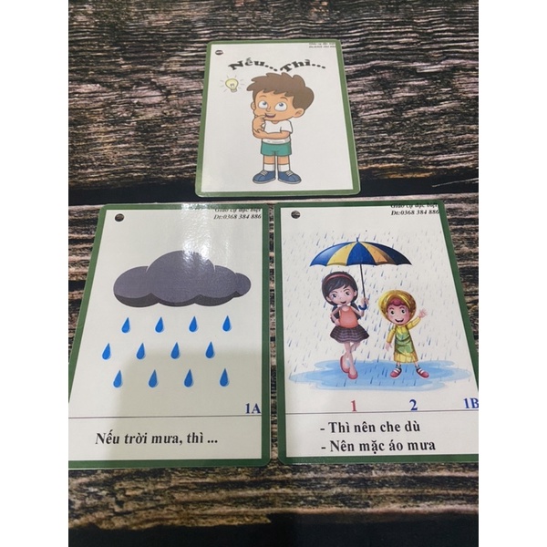 Thẻ tranh câu hỏi Nếu Thì