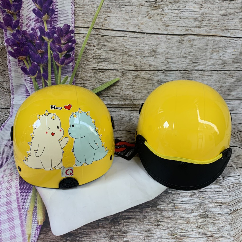 Nón bảo hiểm hình khủng long đôi
