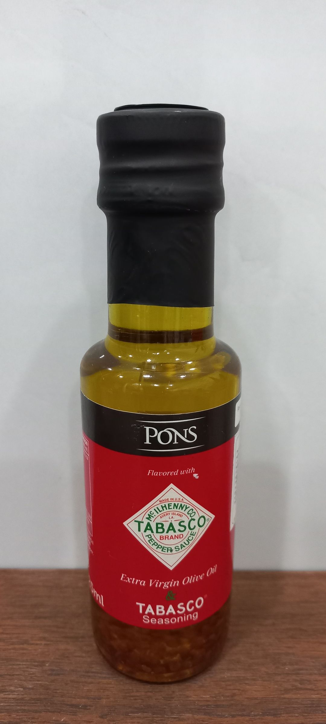 Dầu olive Extra Virgin vị ớt Tabasco hiệu Pons 125ml [Date t8/2025]