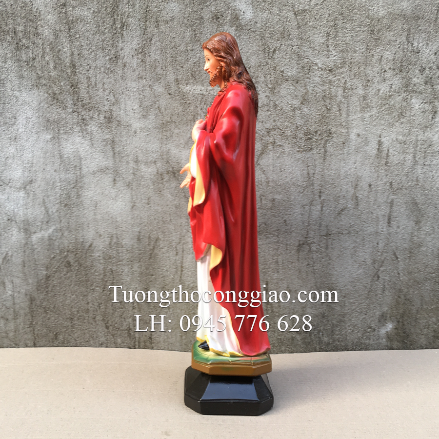 Tượng Chúa Trái Tim (Thánh Tâm Chúa Giê-su) 50cm composite