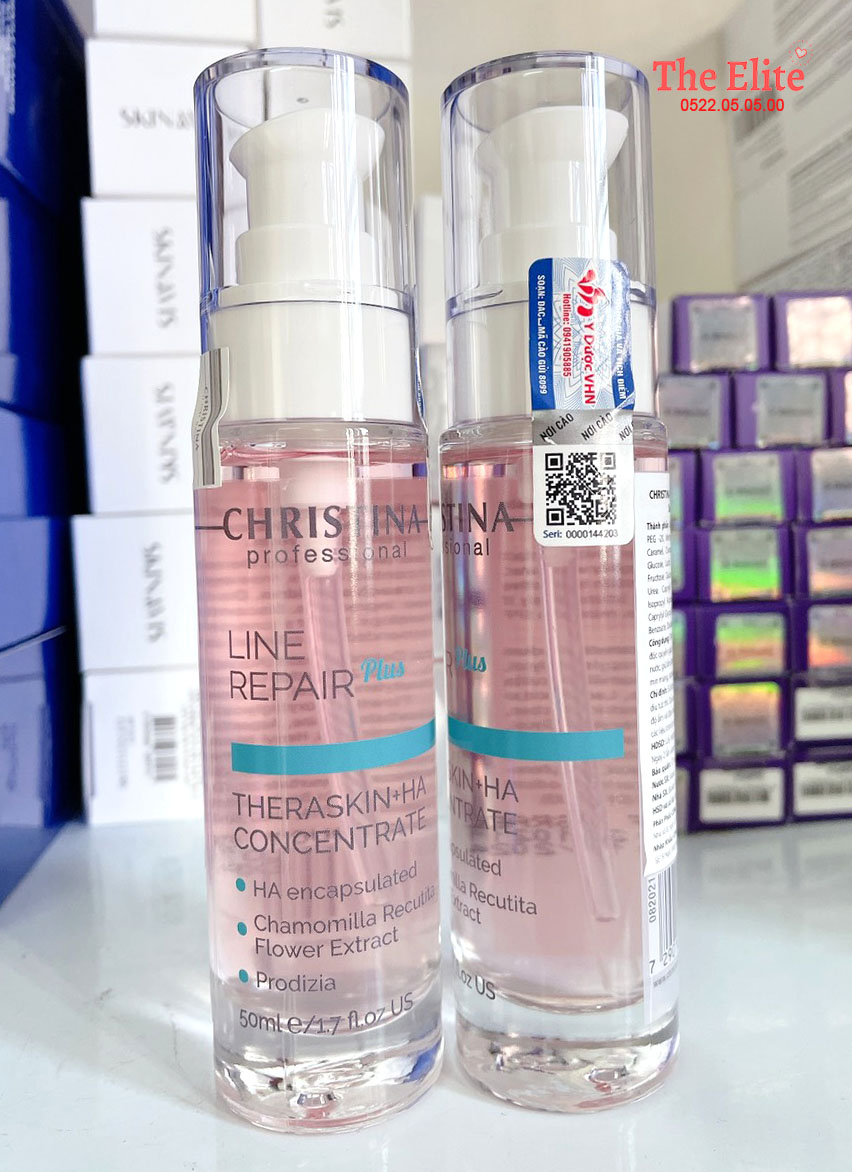 Tinh chất cấm ẩm, trẻ hoá christina line repair - theraskin+ha concentrate
