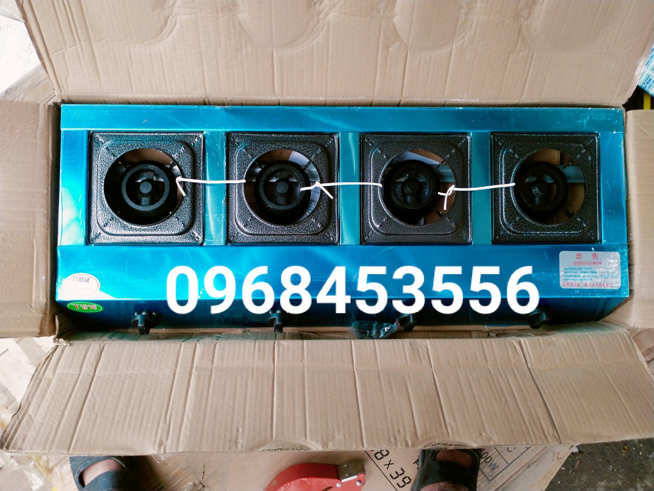 Bếp gas 4 họng - 4 cửa