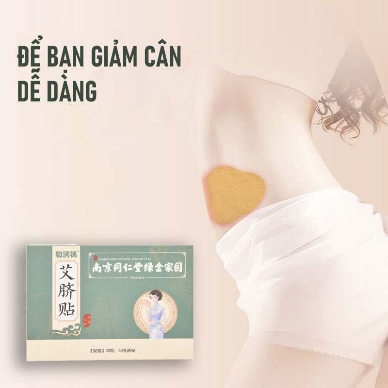 30 Miếng Dán Rốn Giảm Béo Giảm Cân Đốt Cháy Mỡ Thừa