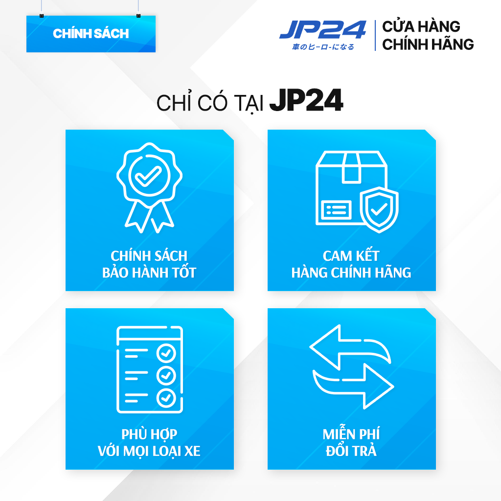 Combo 3 chai chăm sóc xe ô tô toàn diện JP24