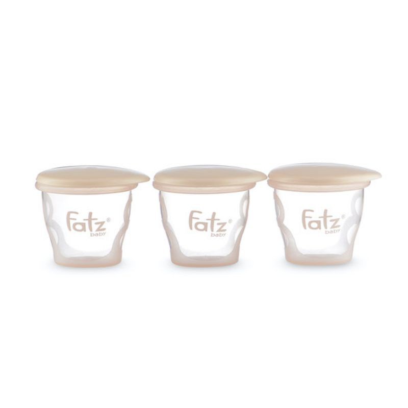 (Thái Lan) cốc trữ thức ăn dặm (Bộ 3 cốc) 85 ML Fatzbaby FB0010N