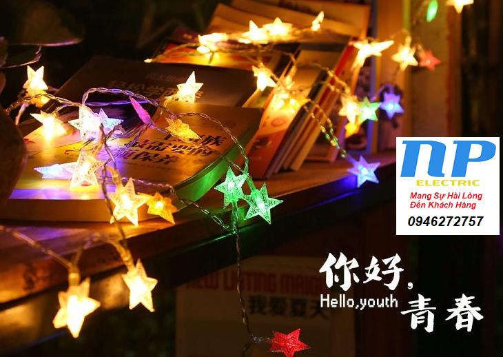 Chớp kiểu ngôi sao nhiều màu 3.5 mét 14 sao