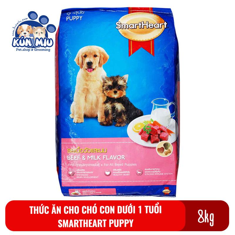Thức ăn cho chó con dưới 1 tuổi Smartheart Puppy 8kg - Thức ăn Smartheart cho chó con