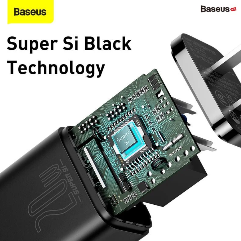 [BH 12 Tháng] Củ sạc nhanh 20W USB Type C Baseus Super SI Quick Charger QC3.0