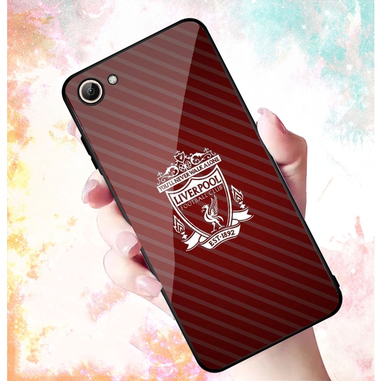 Ốp Lưng VIVO Y71,Y81,Y81I mặt kính cường lực cao cấp In hình Câu Lạc Bộ Bóng Đá