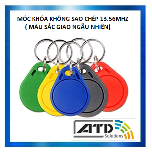 10 thẻ móc khóa RFID Mifare 13.56 Mhz (mã số cố định, không sao chép được) - ATDTECH