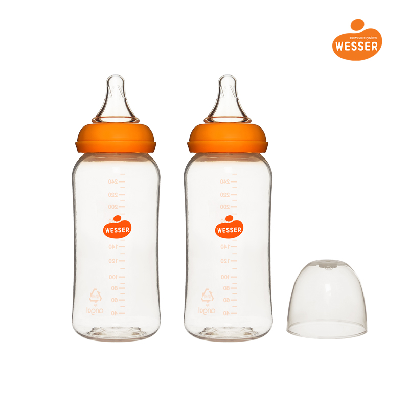 Bộ 2 Bình sữa Wesser PP (cổ hẹp) 250ml