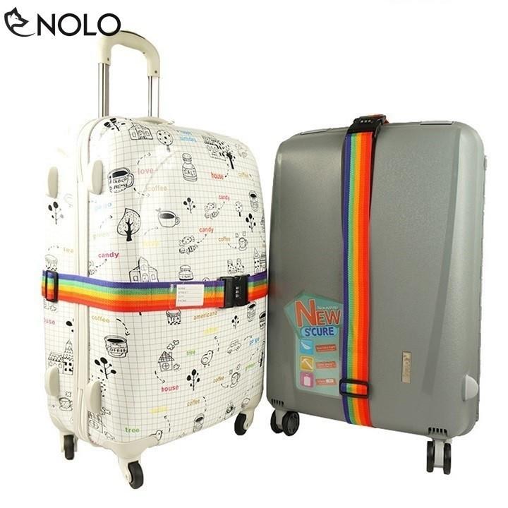 Combo 1 Dây Đai Vali Và 2 Ổ Khóa 3 Số Du Lịch Chắc Chắn