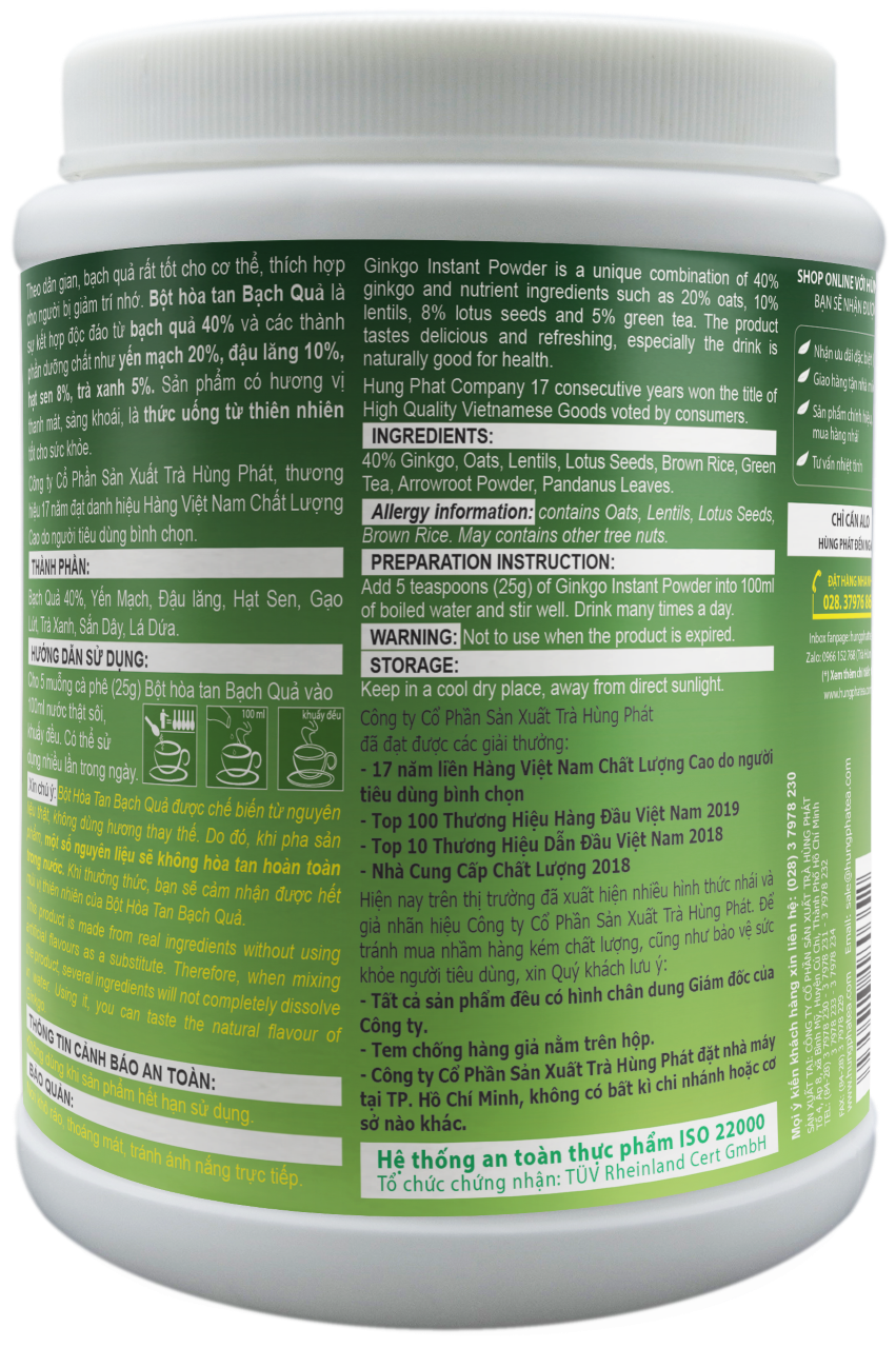 Ginkgo Soluble Powder - Hung Phat Tea