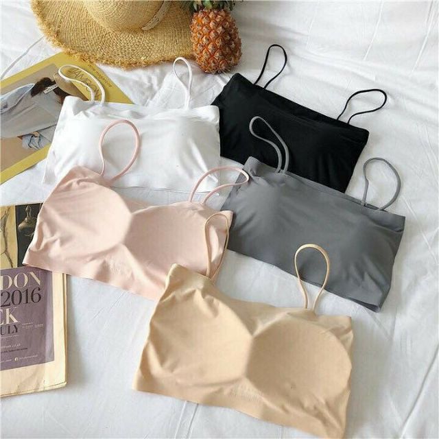 Áo Lót Nữ Bra Ống Su Đúc Trơn 2 Dây 8881 – Seamless, Mút Liền, Thoáng Mát