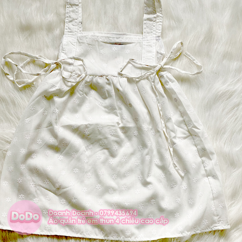 Váy bé gái sát nách cotton 4 chiều từ 10-40kg