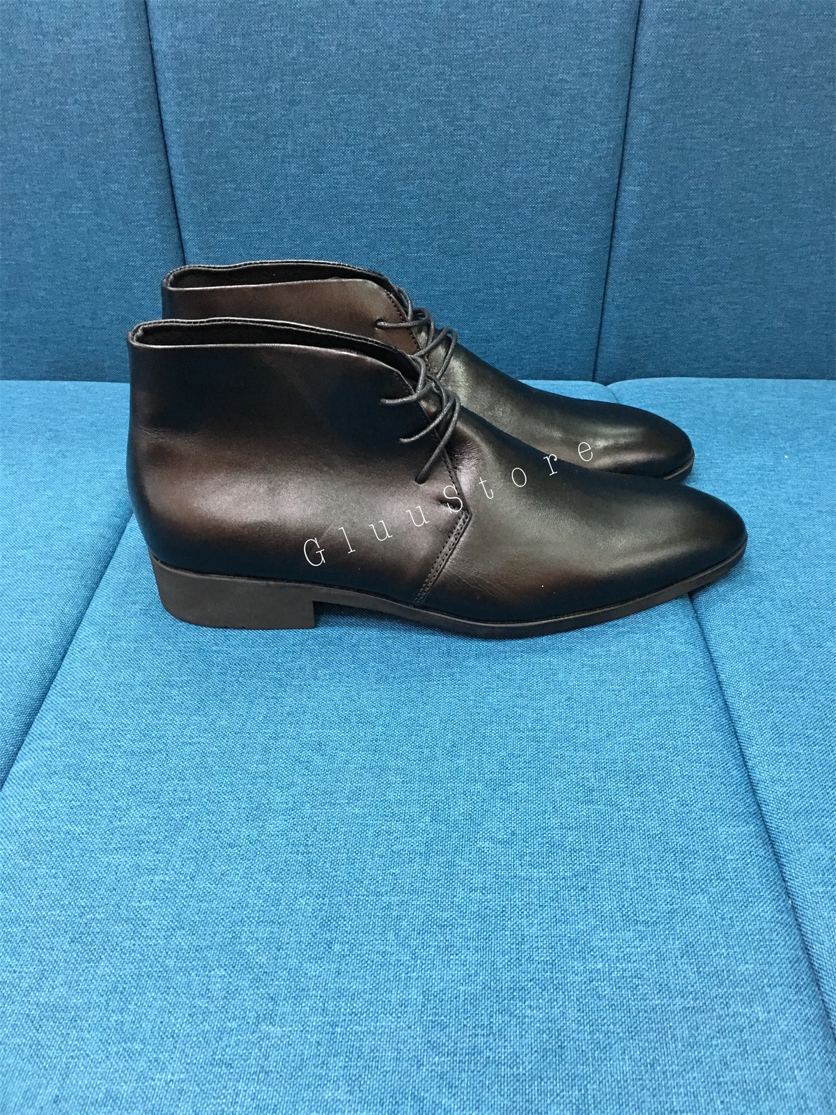 Giày da nam Chelsea Boots da bò kiểu dáng Dây Buộc