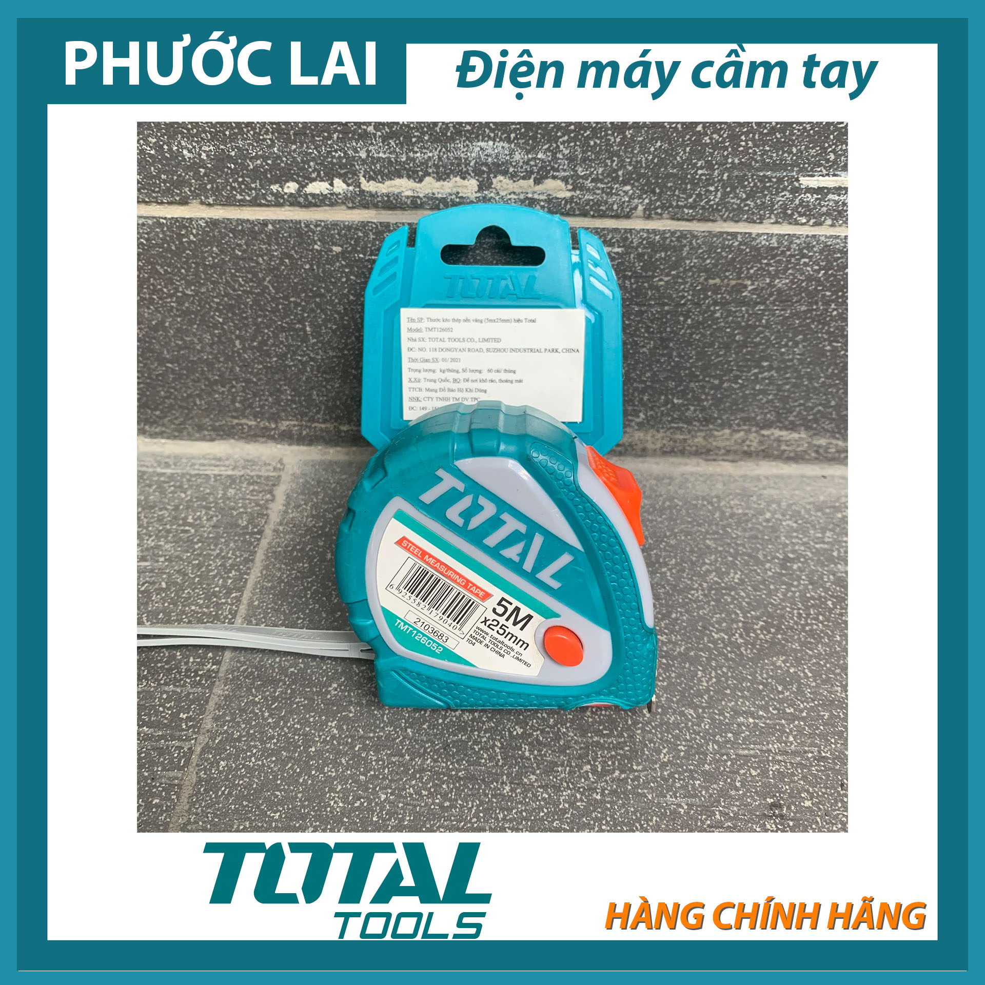 Thước cuộn thép total tmt126101 - tmt126052 - tmt126081