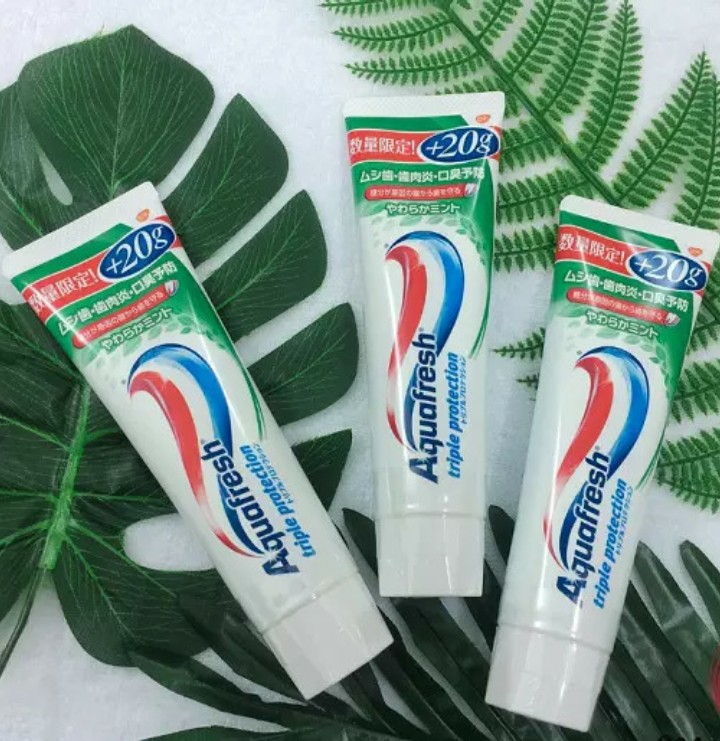 Kem đánh răng Aquafresh 160g + 20g- Nội địa Nhật