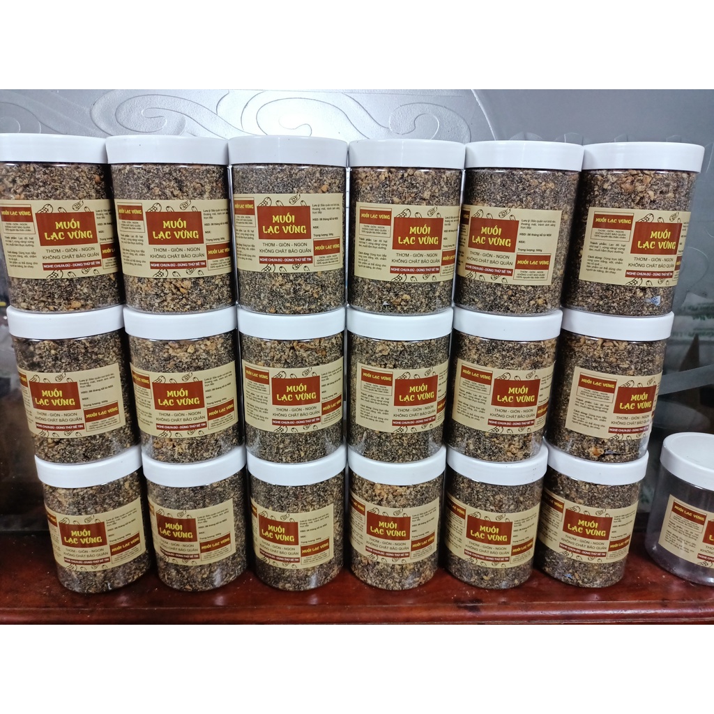 500g Muối lạc vừng chay/Muối vừng đen (Lạc đỏ vừng đen thơm ngon)