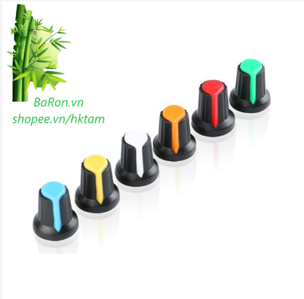 10 piece screw knob potentiometer, rheostat multicolour