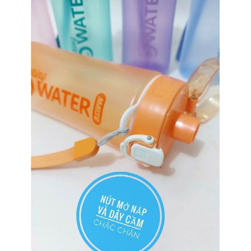 Bình nước Spring Duy Tân có nút nhấn 500ml, 700ml