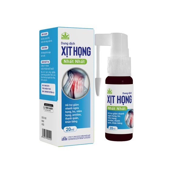 XỊT HỌNG NHẤT NHÂT CHAI 20ML