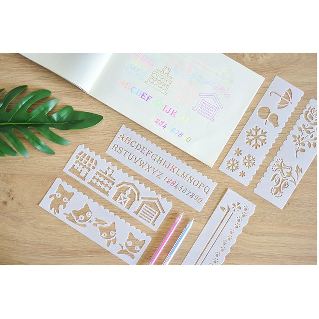 [HCM]Bộ thước vẽ mỹ thuật trang trí